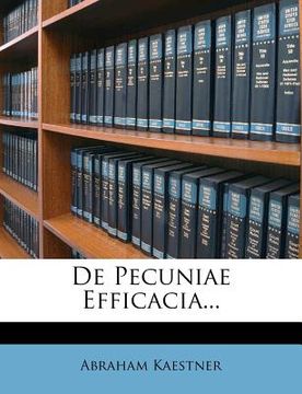 portada de pecuniae efficacia... (en Inglés)