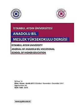 portada Istanbul Aydin Universitesi: Anadolu Bil Myo Dergisi