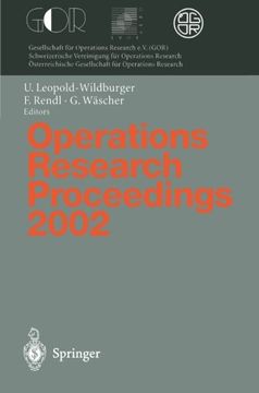portada operations research proceedings 2002: selected papers of the international conference on operations research (sor 2002), klagenfurt, september 2 5, 20 (en Inglés)