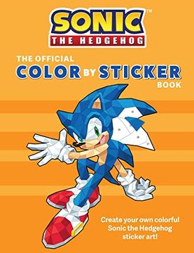 portada Sonic the Hedgehog: The Official Color by Sticker Book (Sonic Activity Book) (en Inglés)