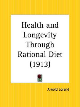 portada health and longevity through rational diet (in English)