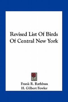 portada revised list of birds of central new york (en Inglés)