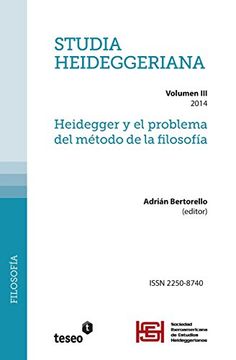 portada Studia Heideggeriana vol Iii: Heidegger y el Problema del Método de la Filosofía