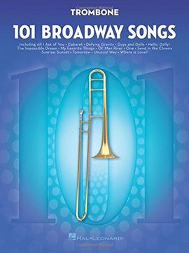 portada 101 Broadway Songs for Trombone (en Inglés)