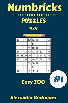 portada Numbricks Puzzles - Easy 200 Vol. 1 (Volume 1) (en Inglés)