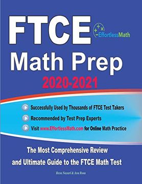 portada Ftce Math Prep 2020-2021: The Most Comprehensive Review and Ultimate Guide to the Ftce General Knowledge Math Test (en Inglés)