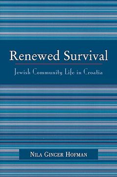 portada renewed survival: jewish community life in croatia (in English)