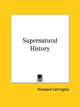 portada supernatural history (en Inglés)