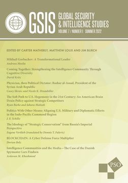 portada Global Security and Intelligence Studies: Volume 7, Number 1, Summer 2022