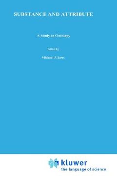 portada substance and attribute: a study in ontology (en Inglés)