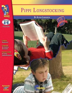 portada Pippi Longstocking, by Astrid Lindgren Lit Link Grades 4-6 (en Inglés)
