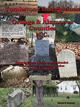 portada Tombstone Inscriptions - Orange and Alamance Counties - N. Co (en Inglés)