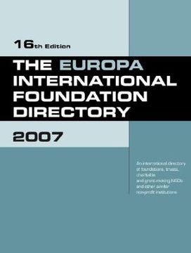 portada The Europa International Foundation Directory 2007 (en Inglés)