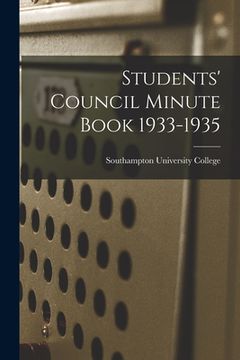 portada Students' Council Minute Book 1933-1935 (en Inglés)