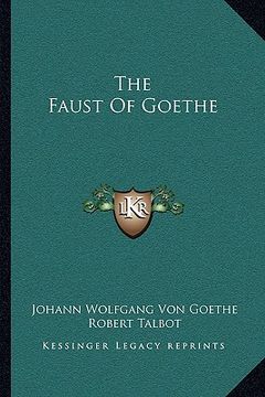 portada the faust of goethe (in English)