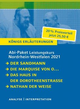 portada Abitur-Paket Nordrhein-Westfalen 2021. Deutsch Leistungskurs - Königs Erläuterungen (en Alemán)