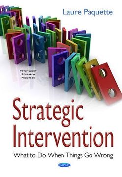 portada Strategic Intervention: What to Do When Things Go Wrong (Psychology Research Progress S)