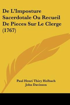 portada de l'imposture sacerdotale ou recueil de pieces sur le clerge (1767) (in English)