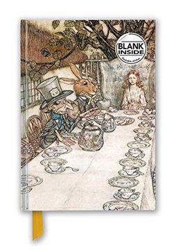 portada Arthur Rackham: Alice in Wonderland tea Party (Foiled Blank Journal) (Flame Tree Blank Nots) (en Inglés)