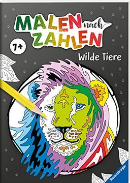 portada Malen Nach Zahlen ab 7: Wilde Tiere (en Alemán)