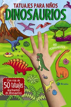 portada Tatuajes para niños. Dinosaurios (en Castellano)