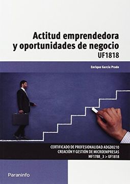 portada Actitud Emprendedora Y Oportunidades De Negocio. UF1818 (Cp - Certificado Profesionalidad) (in Spanish)