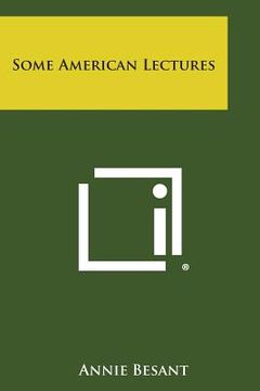 portada Some American Lectures (en Inglés)