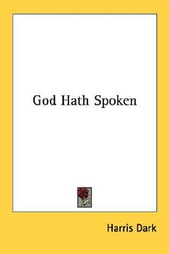 portada god hath spoken (en Inglés)