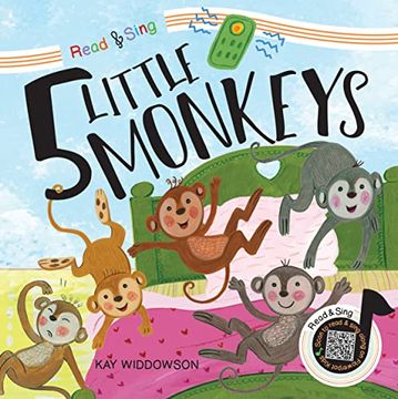 portada 5 Little Monkeys (Turn Without Tearing Read & Sing) (in English)