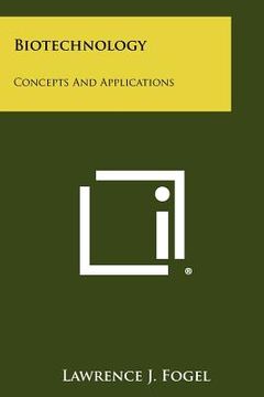 portada biotechnology: concepts and applications (en Inglés)