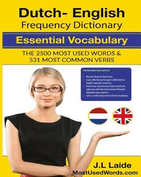 portada Dutch English Frequency Dictionary - Essential Vocabulary: 2500 Most Used Words & 531 Most Common Verbs (in English)