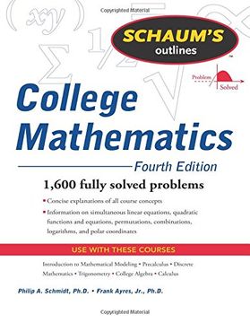 portada Schaum's Outline of College Mathematics, Fourth Edition (Schaum's Outlines) (en Inglés)