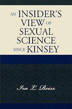 portada an insider's view of sexual science since kinsey (en Inglés)
