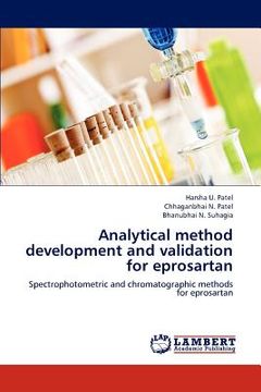 portada analytical method development and validation for eprosartan (en Inglés)
