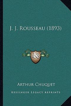 portada j. j. rousseau (1893) (en Inglés)