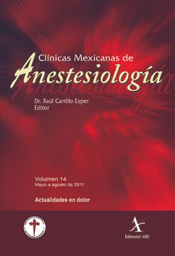 portada Clinicas Mexicanas de Anestesiologia / Vol. 14 Actualidades en Dolor (in Spanish)