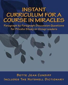 portada Instant Curriculum for A Course in Miracles