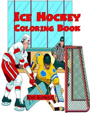 portada Ice Hockey Coloring Book (en Inglés)