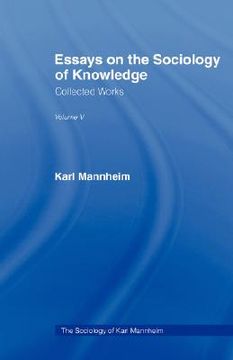 portada essays sociology knowledge v 5 (en Inglés)