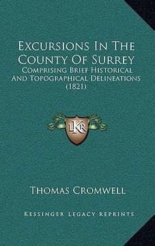 portada excursions in the county of surrey: comprising brief historical and topographical delineations (1821) (en Inglés)