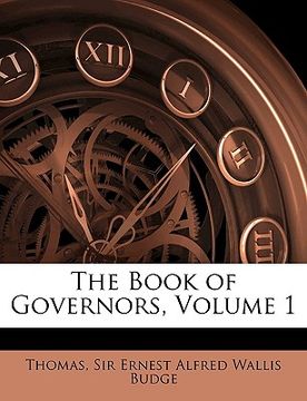 portada the book of governors, volume 1 (en Inglés)