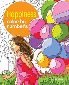 portada Happiness Color by Numbers: 13 (Arcturus Color by Numbers Collection) 