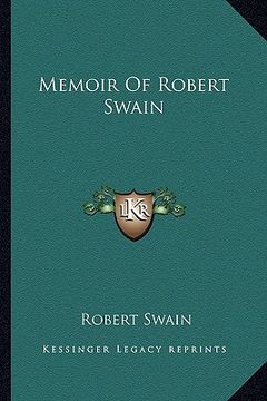 portada memoir of robert swain (in English)