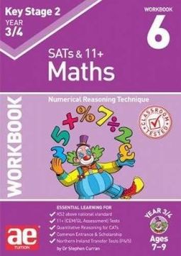 portada KS2 Maths Year 3/4 Workbook 6: Numerical Reasoning Technique (Paperback) (in English)