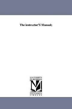 portada the instructor's manual; (en Inglés)