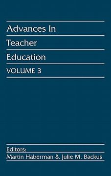 portada advances in teacher education, volume 3 (en Inglés)