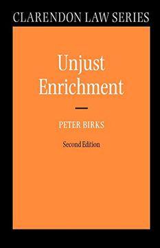 portada Unjust Enrichment (Clarendon law Series) (en Inglés)
