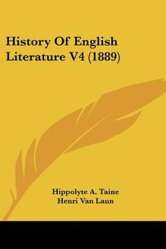 portada history of english literature v4 (1889) (en Inglés)