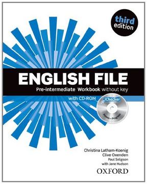 portada English File Third Edition: English File 3rd Edition Pre-Intermediate. Workbook Without key and Ichecker (in English)