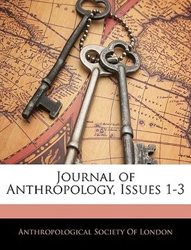 portada journal of anthropology, issues 1-3 (en Inglés)